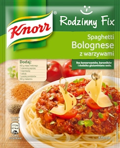 Rodzinny Fix Spaghetti Bolognese z warzywami Knorr 