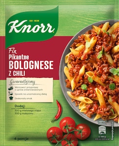 Fix Pikantne Bolognese z chili Knorr