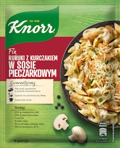 Fix Rurki z kurczakiem w sosie pieczarkowym Knorr