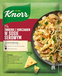 Fix Świderki z kurczakiem w sosie serowym Knorr
