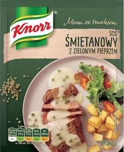 Menu ze Smakiem Sos śmietanowy z zielonym pieprzem Knorr