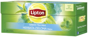 Herbata Zielona Lipton o smaku Mięta