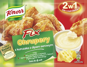 Chrupery z kurczaka z dipem serowym Knorr
