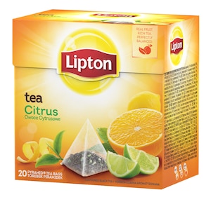 Herbata Lipton o smaku owoców cytrusowych