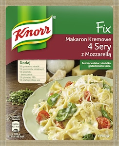 Fix Makaron Kremowe 4 sery z mozzarellą Knorr