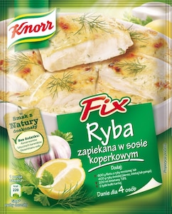 Fix Ryba zapiekana w sosie koperkowym Knorr