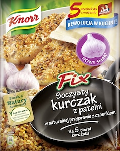 Fix Soczysty kurczak z patelni w naturalnej przyprawie z czosnkiem Knorr