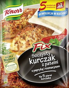 Fix Soczysty kurczak z patelni z papryką i rozmarynem Knorr