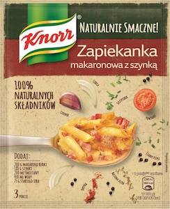 Naturalnie smaczne Zapiekanka makaronowa z szynką Knorr