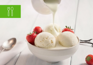 Lody z owocami