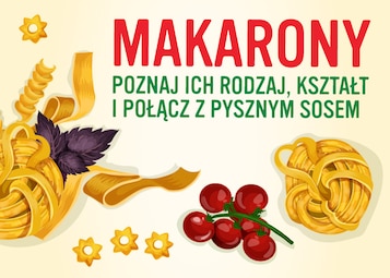 Przygotuj pyszne dania z makaronem - Infografika