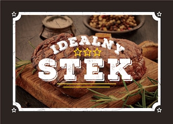 Idealny stek - infografika