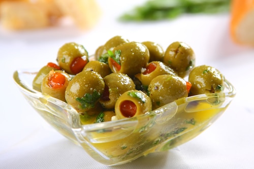 Przepis na Oliwki marynowane z kolendrą Oliwki marynowane z kolendrą