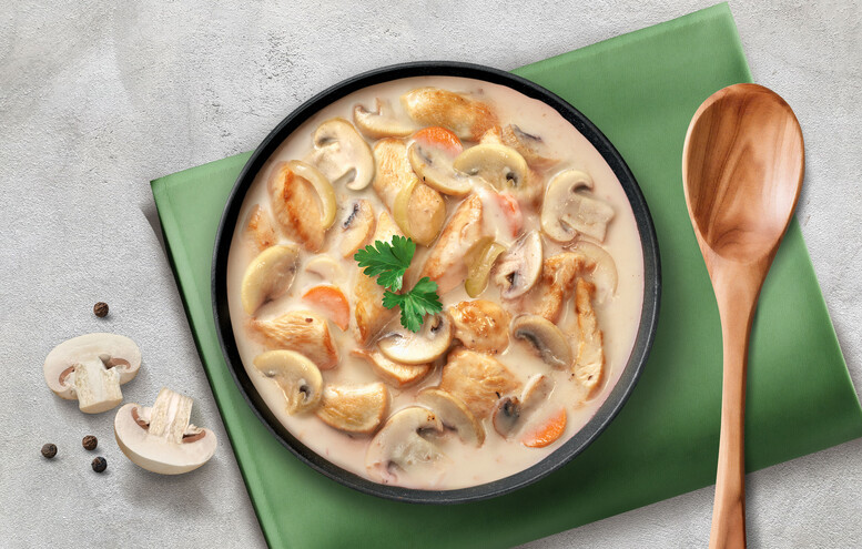 Przepis na Kurczak w sosie pieczarkowym Kurczak w sosie pieczarkowym