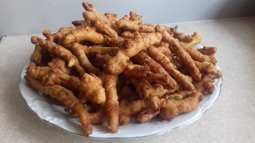 Fasolka szparagowa w serowym cieście