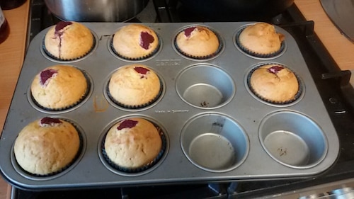 Przepis na Babeczki z malinami Babeczki z malinami