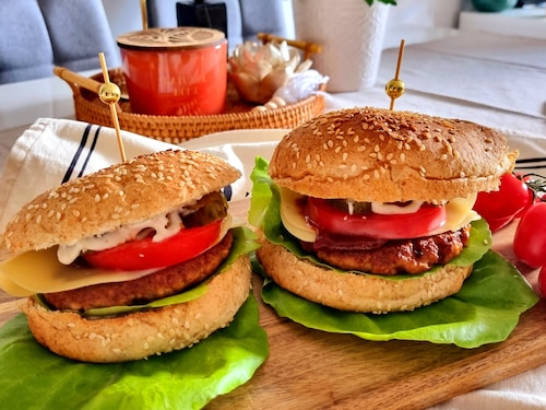 Przepis na Burgery wegetariańskie Burgery wegetariańskie