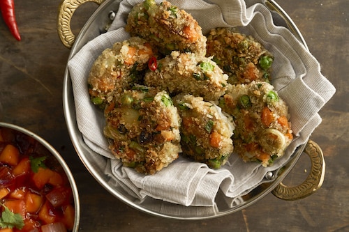 Przepis na Placki ziemniaczane aloo tikki Placki ziemniaczane aloo tikki