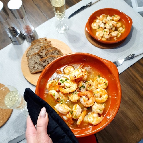 Krewetki z czosnkiem