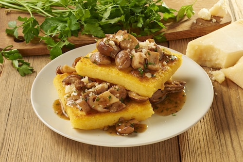 Przepis na Borowiki z polentą Borowiki z polentą