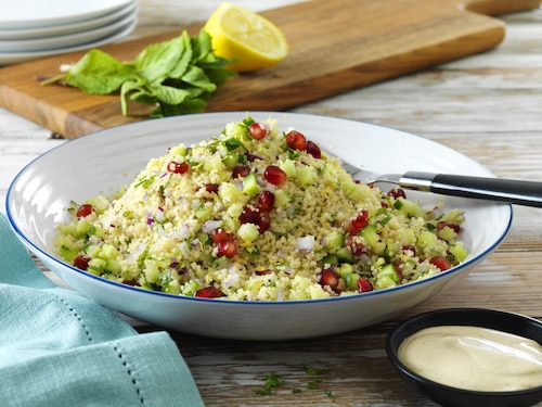 Przepis na Sałatka z kuskusem i granatem Sałatka z kuskusem i granatem