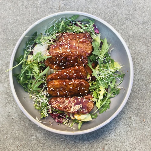 Przepis na Sałatka z tempehem Sałatka z tempehem