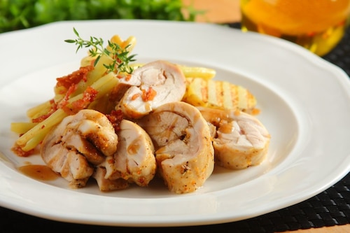 Przepis na Antrykot z kurczaka z fasolką Antrykot z kurczaka z fasolką