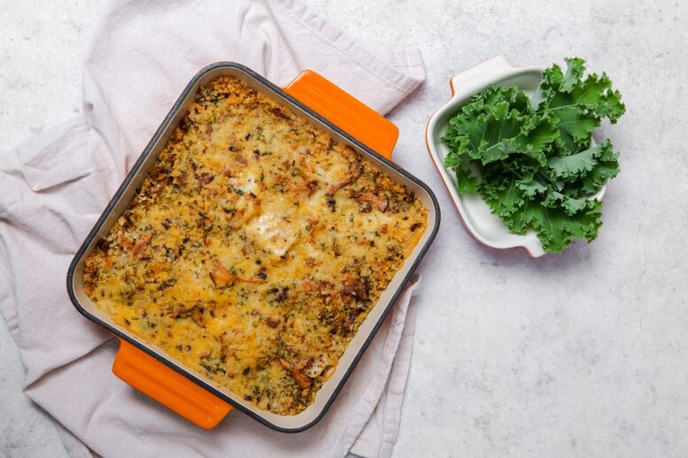 Przepis na Zapiekane filety z sandacza w kurkowym sosie Zapiekane filety z sandacza w kurkowym sosie