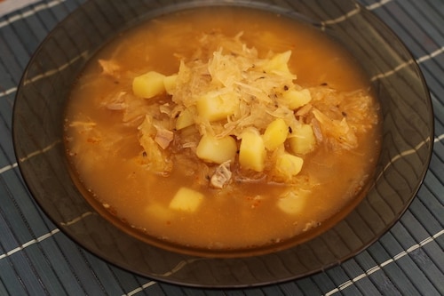 Przepis na Aromatyczny kapuśniak z kiszonej kapusty Aromatyczny kapuśniak z kiszonej kapusty