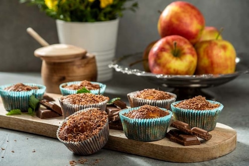 Przepis na Babeczki z jabłkami i cynamonem Babeczki z jabłkami i cynamonem