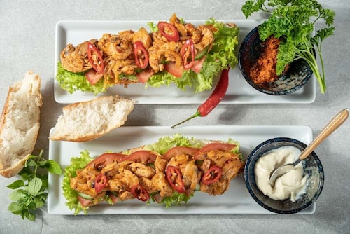 Przepis na Bagietka serowa z kurczakiem Bagietka serowa z kurczakiem