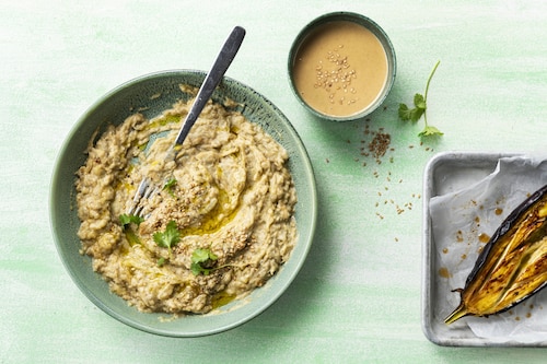 Bakłażan po marokańsku z pastą tahini