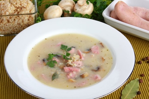 Przepis na Barszcz biały a la krupnik Barszcz biały a la krupnik