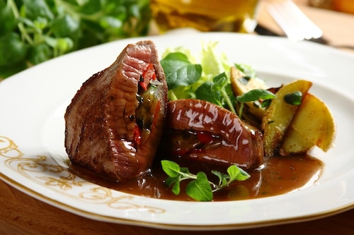 Befsztyk z warzywami