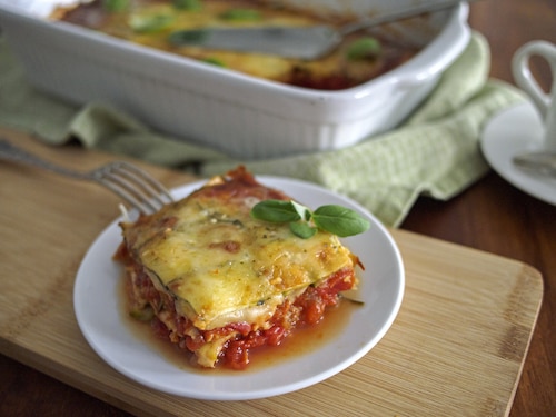 Przepis na Bezglutenowa lasagne z cukinii Bezglutenowa lasagne z cukinii