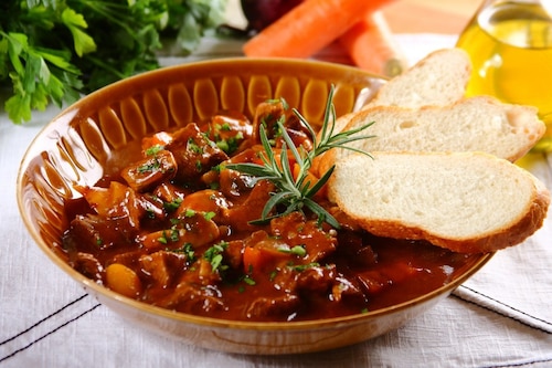 Bogracz z pieczarką