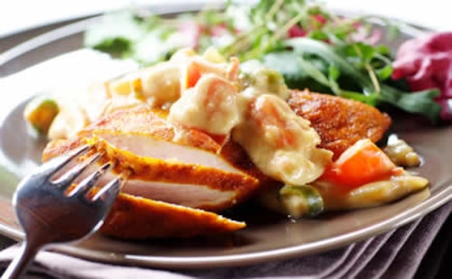 Brazylijski kurczak z napojem kokosowym 