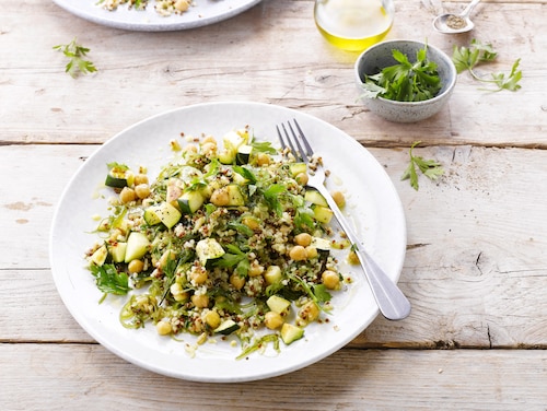 Przepis na Jęczmień, pszenica i komosa z warzywami Jęczmień, pszenica i komosa z warzywami