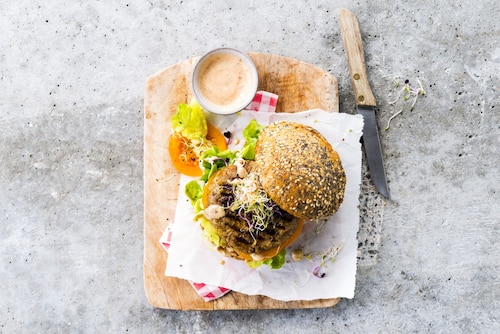 Burger z owoców Jackfruit