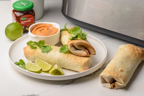 Burrito z fasolą i kurczakiem