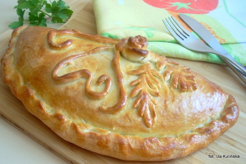 Calzone z pieczarkami 