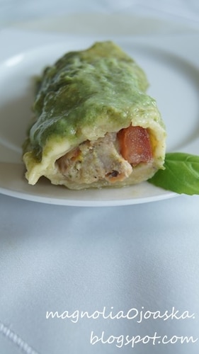 Cannelloni w zielonym sosie