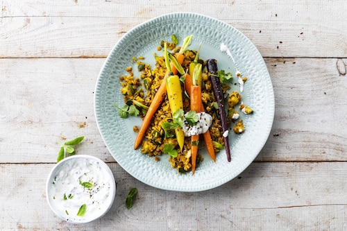 Słodka marchew z ryżem 