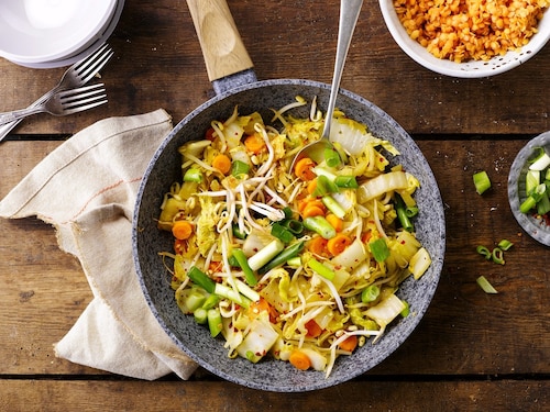 Przepis na Chińska kapusta z soczewicą Chińska kapusta z soczewicą