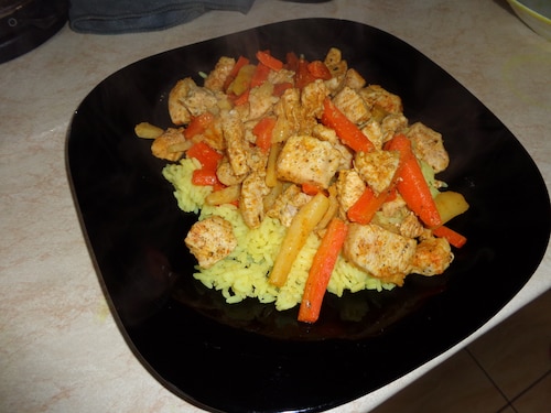 Przepis na Chinese please :)))) - czyli kurczak, ryż i warzywka Chinese please :)))) - czyli kurczak, ryż i warzywka