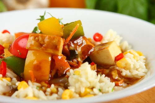 Przepis na Chińskie tofu z warzywami Chińskie tofu z warzywami