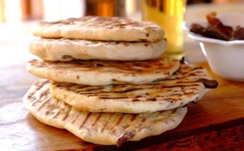 Przepis na Chlebki pita z boczkiem Chlebki pita z boczkiem