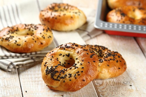 Chrupiące Bajgle z sezamem 