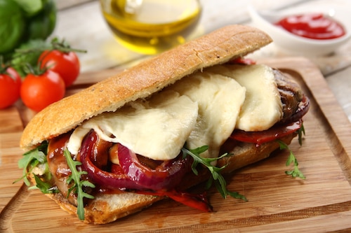 Ciabatta z grillowanymi warzywami 