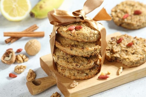 Ciastka owsiane słodzone bananem